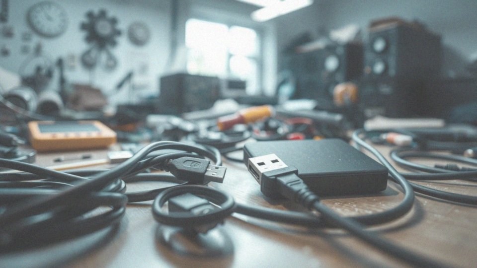 Dlaczego sprawdzenie kabla USB jest istotne w procesie naprawy dysku?
