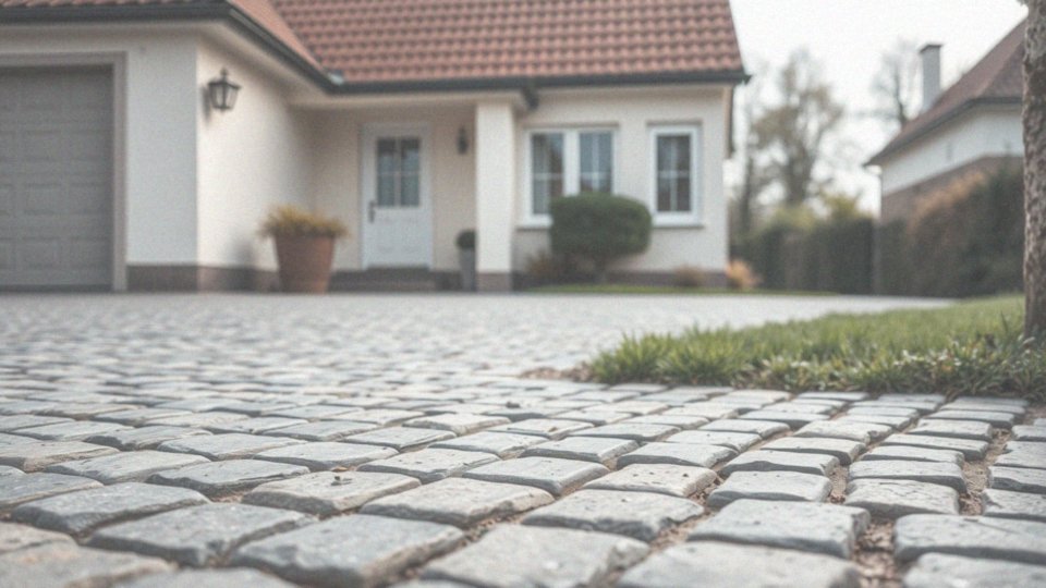Jakiego rodzaju faktura kostki brukowej będzie najlepsza przy brązowym dachu?
