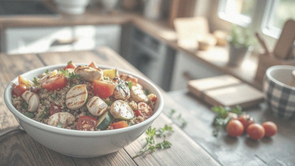 Co to jest komosa z grillowanymi warzywami i kurczakiem?