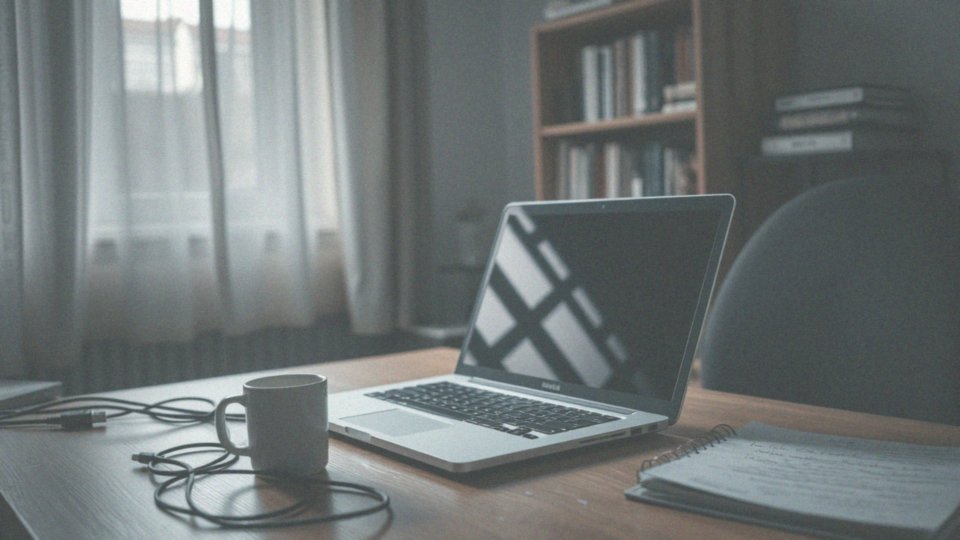 Co oznacza czarny ekran laptopa, który się włącza, ale nie startuje?